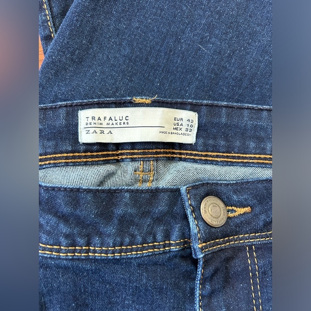 Zara Blue Skinny Jeans Classic Fit - Picture 3 of 4